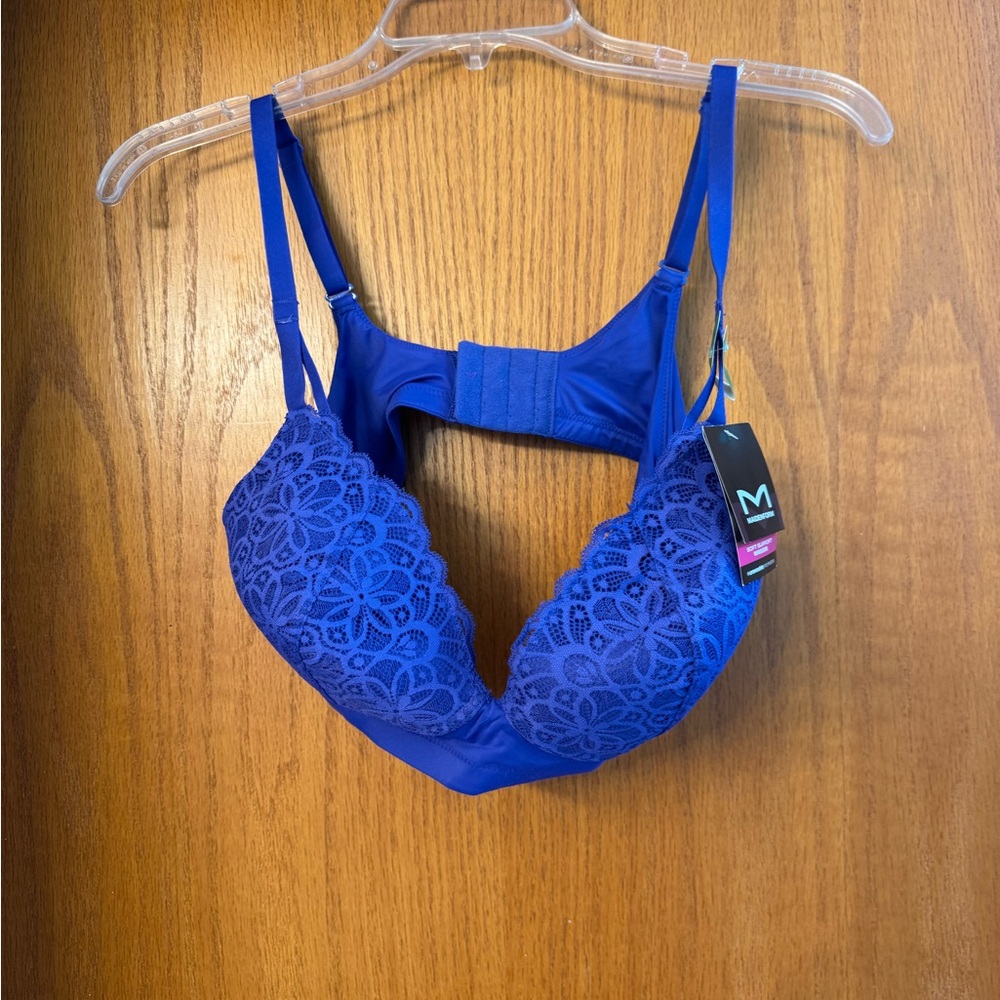 Maidenform Vibrant Bluish Purple Lace Wireless  Bra